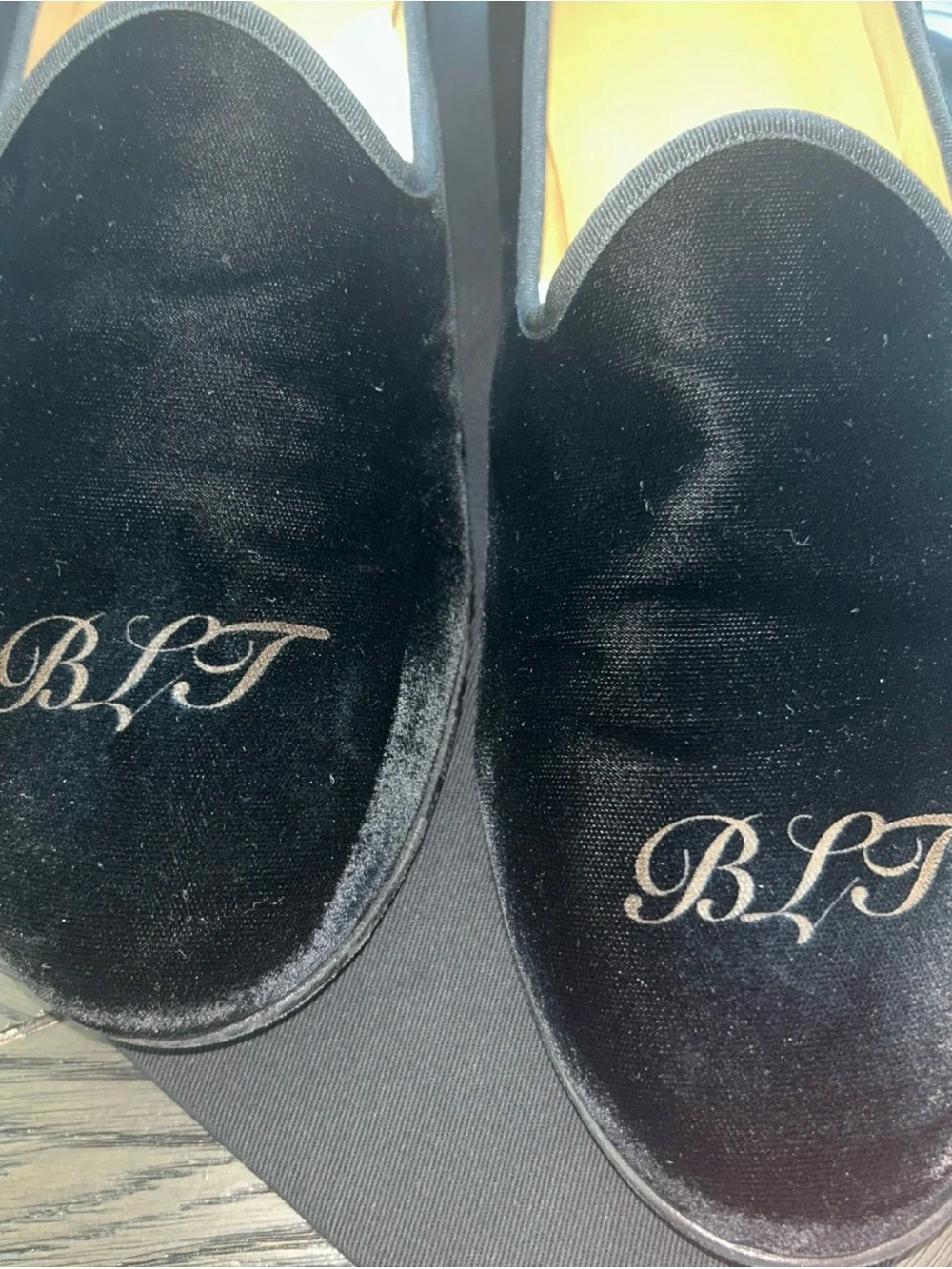 Men’s DEL TORO Made In Italy Black Velvet Slipper II Size 12.5 Great Condition